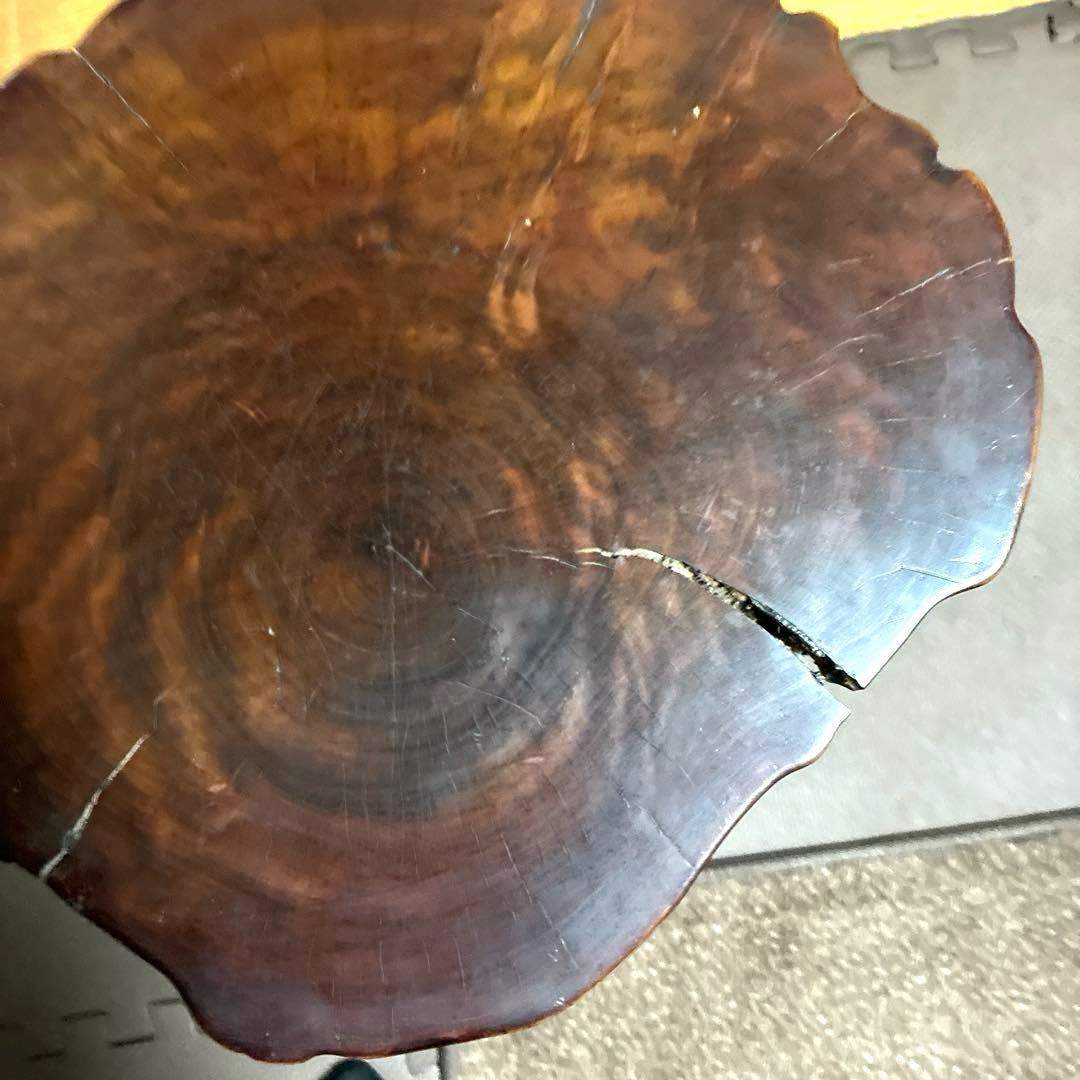 希少‼️根本、天然木、卓、飾台、花台、香炉台、日本式昭和レトロ根