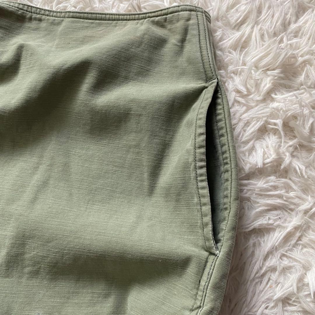 マディソンブルー　タイトスカート　カーキ　バックスリット　02