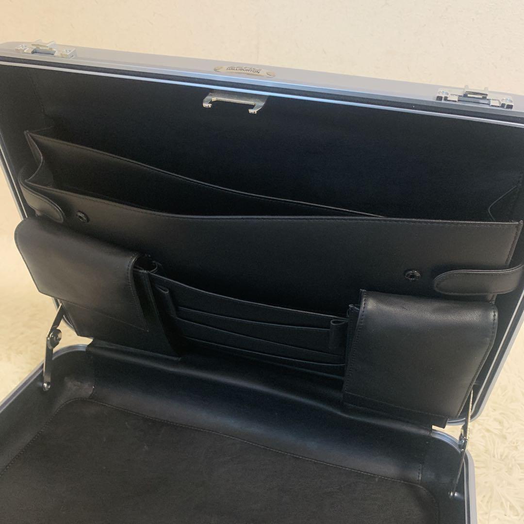 ゼロハリバートン アルミ アタッシュケース USA製 ビジネス ポリッシュブルー