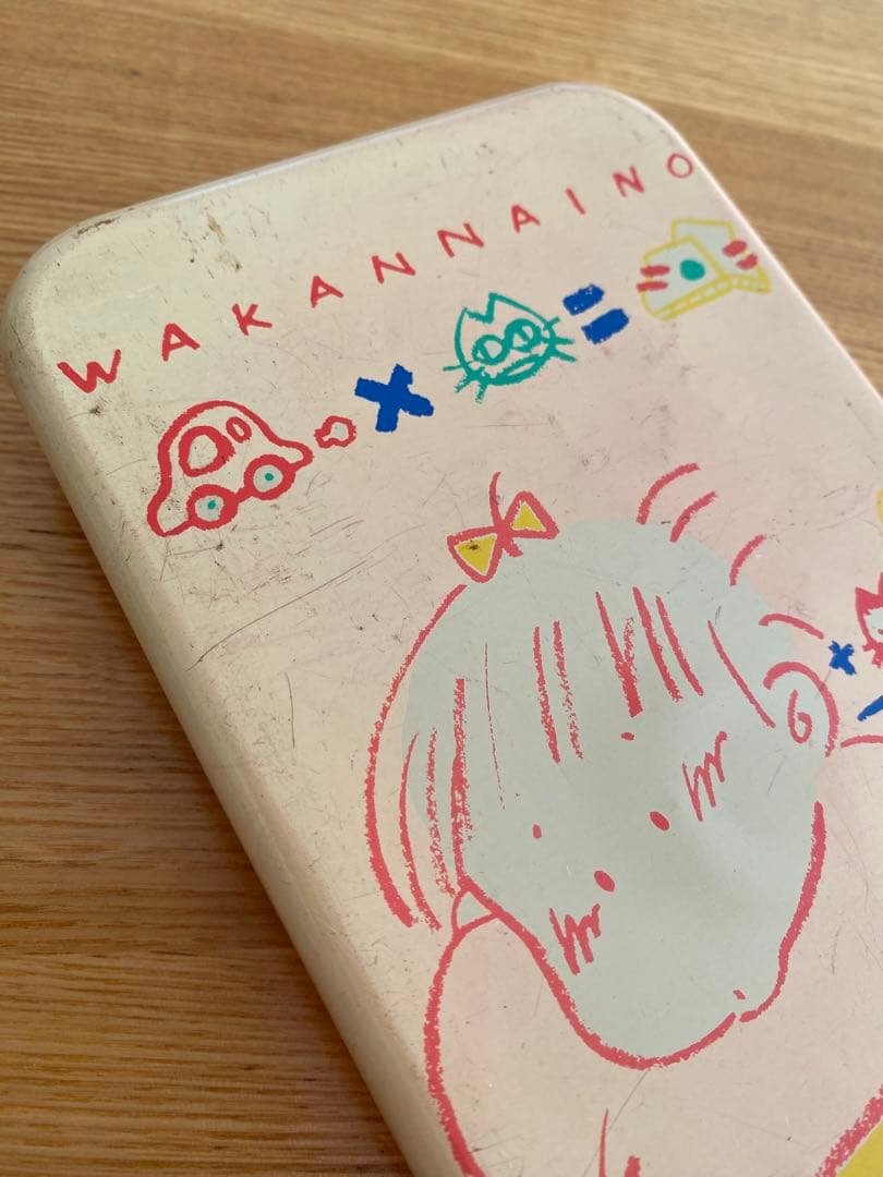【激レア 昭和】サンリオ WAKANNAINO わかんないの 缶ペンケース