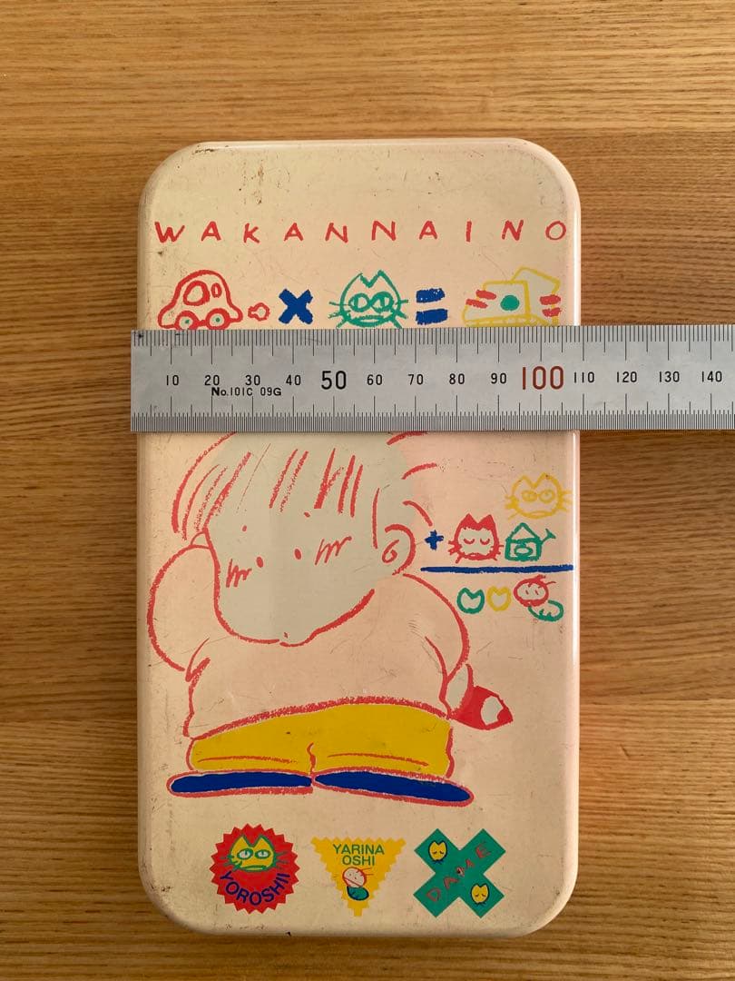 【激レア 昭和】サンリオ WAKANNAINO わかんないの 缶ペンケース