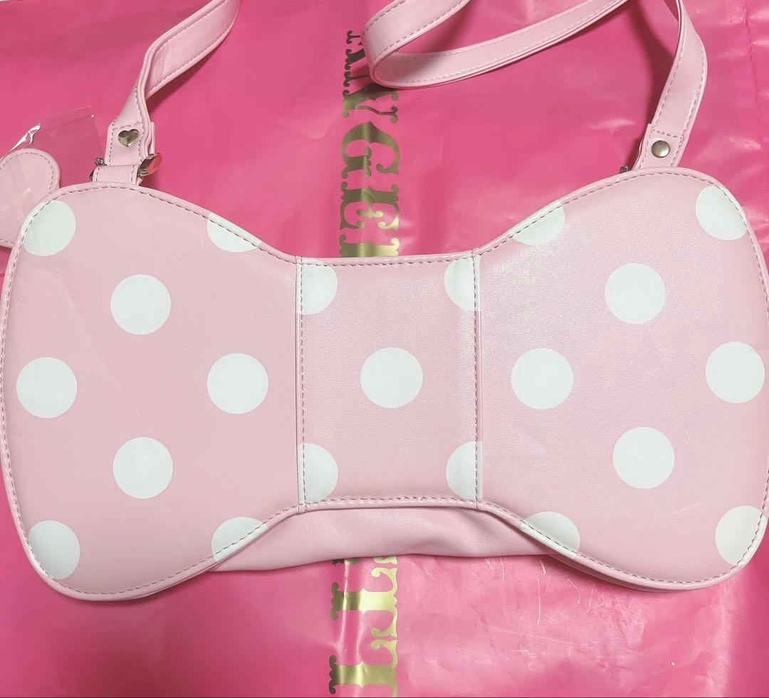 新品 angelic pretty ドットリボンショルダーバッグ ピンク