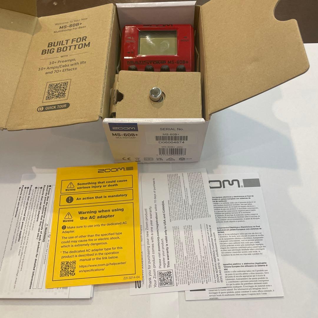 ZOOM MS-60B+ ZOOM/MS-60B+ アダプターセット マルチエフェクター お得