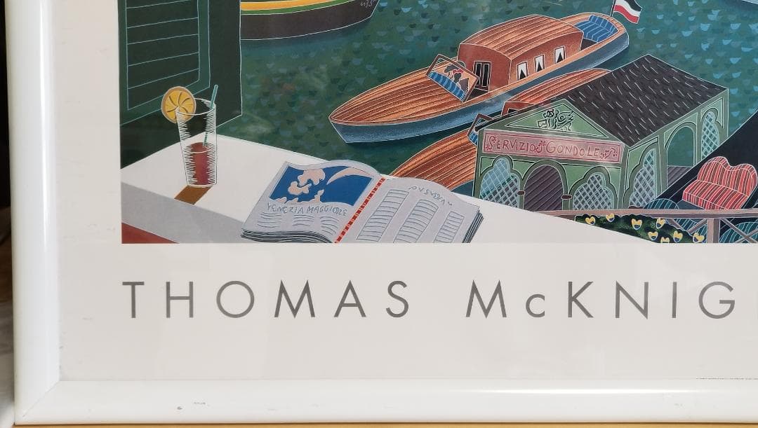 ☆最終販売価格☆トーマスマックナイト☆ヴェネチアンラグーン額寸横約