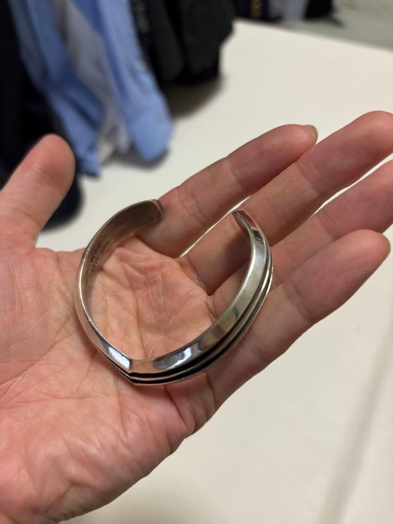 k*e様 トムホーク　ライン シェイプ バングル　シルバー925 ナボホ