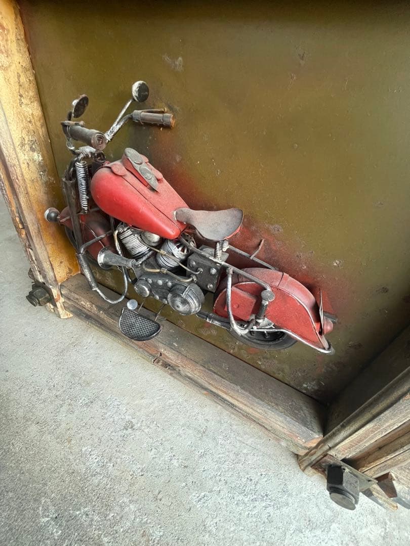 ビンテージ　ハーレー　ブリキ製　壁掛