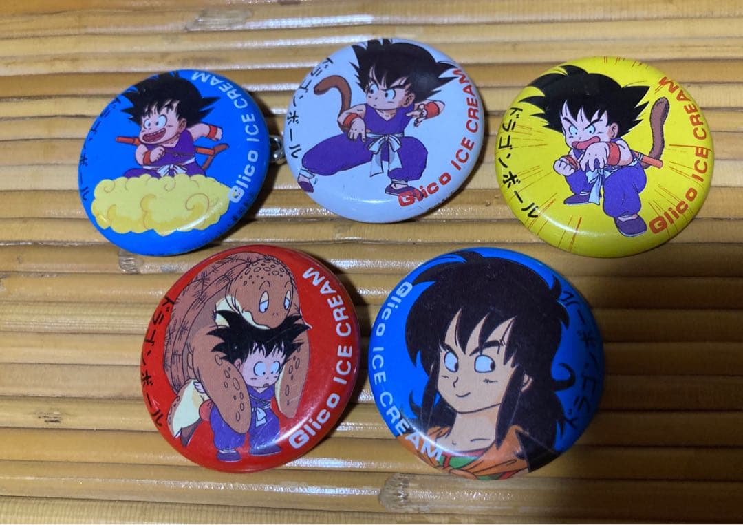 当時物 グリコアイスクリーム ドラゴンボール 缶バッジ まとめ 昭和