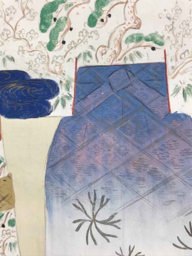 【真作】松宮芳年/立雛図/ヒナ図/掛軸☆宝船☆AD-434