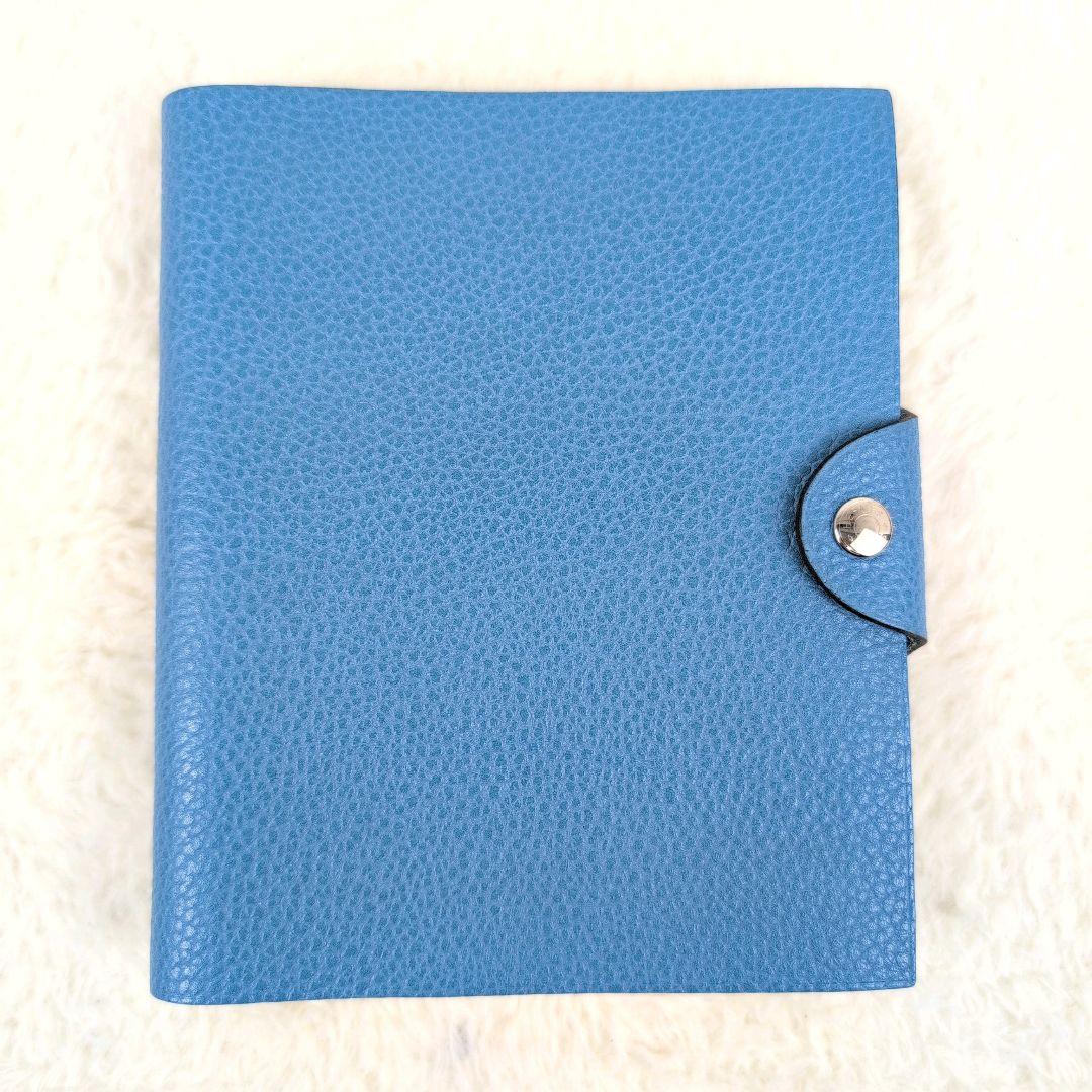 未使用級✨HERMES リングノート メモ帳 レザー ブルー系 - メルカリ