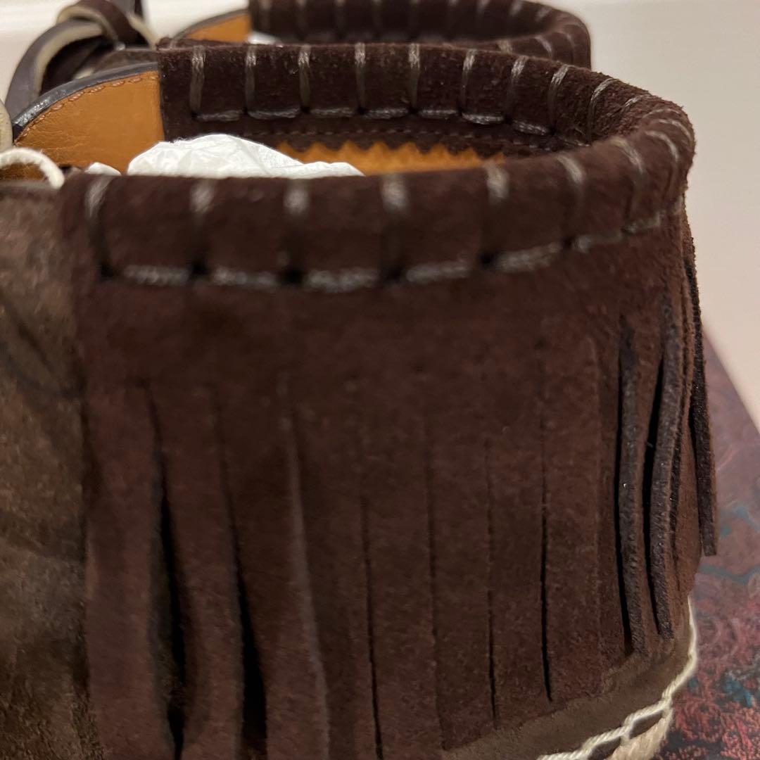 ETRO 未使用　スペイン製　ペイズリー　 高級レザー　リゾート　エスパドリーユ