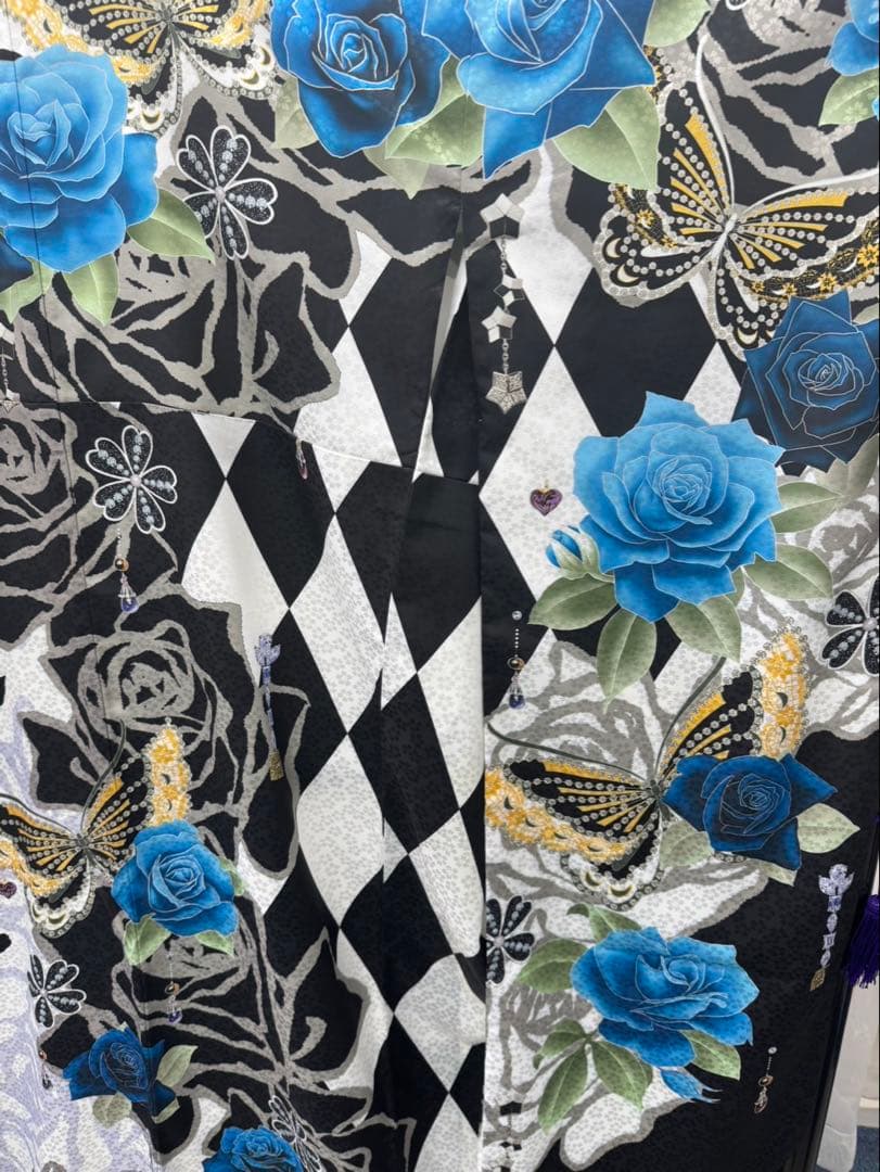 化繊 正絹 振袖 成人 2着セット