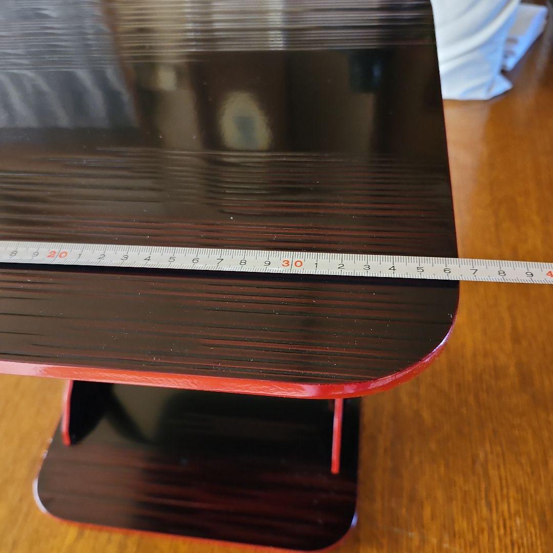 茶道具 小四方棚 漆塗り未使用 出品のため開封組み立てました 茶道具