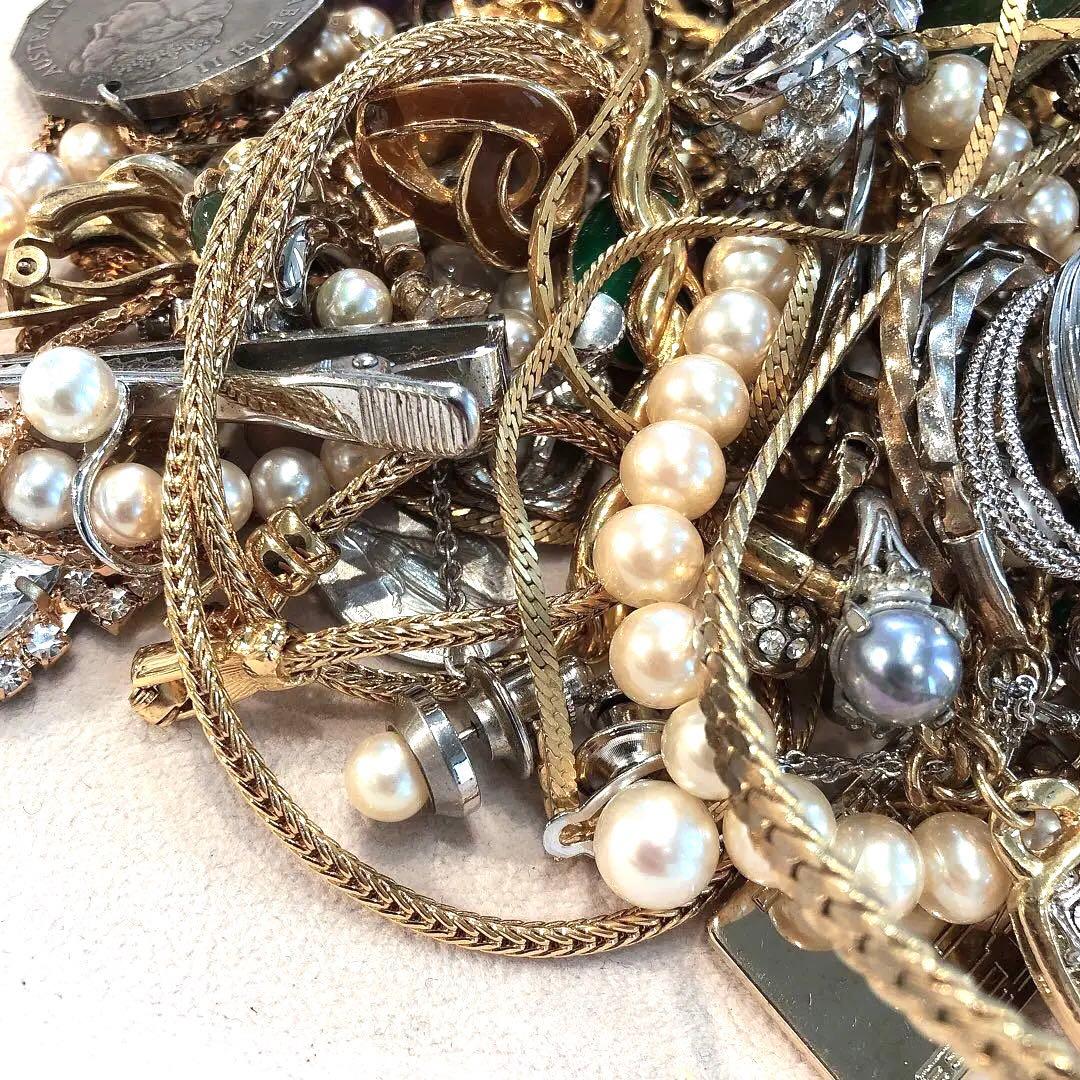 s1701 遺品整理 ジュエリー セット 真珠 ネックレス 指輪 タイピン 他