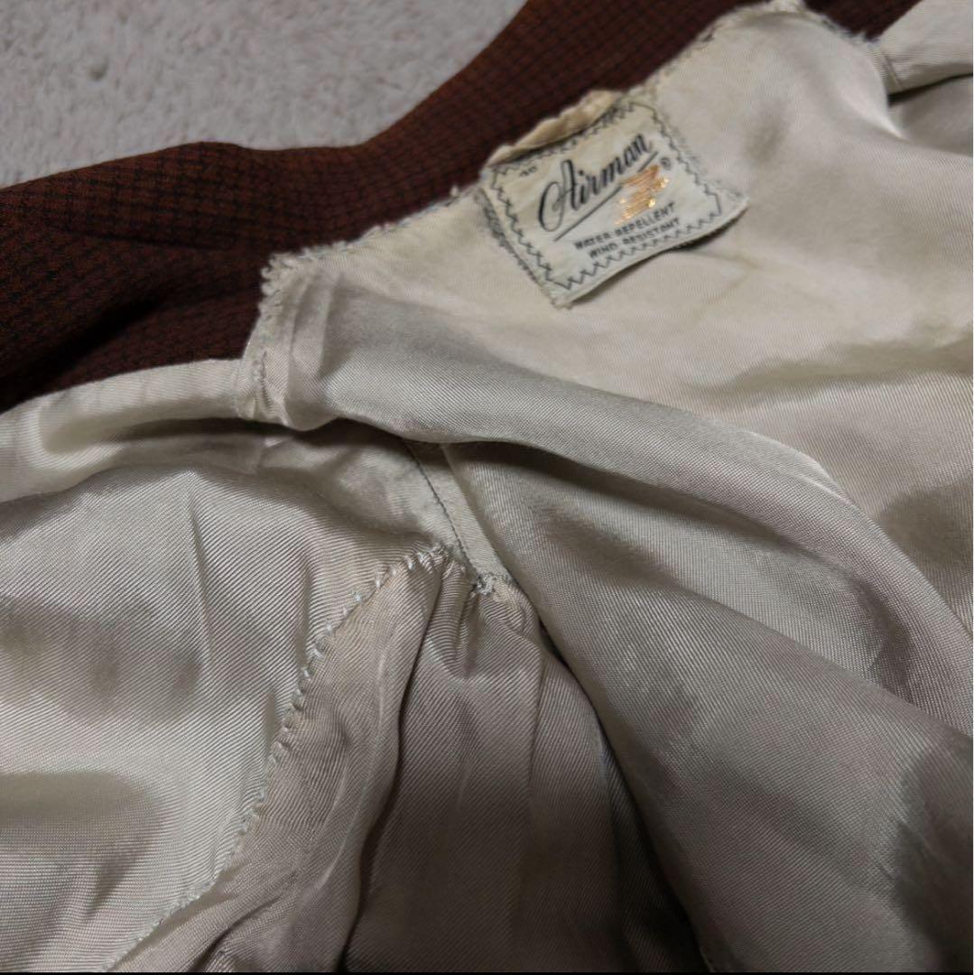 ま*た様 40s~50s airman ギャバジャン ウール レーヨン 表記サイ