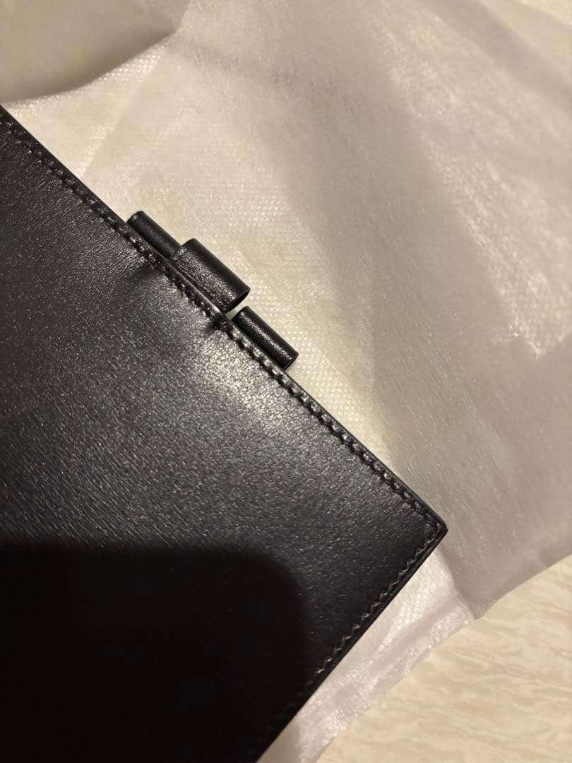 プ*)様 HERMES 手帳カバー GM ブラック レザー BOXとショッパー付