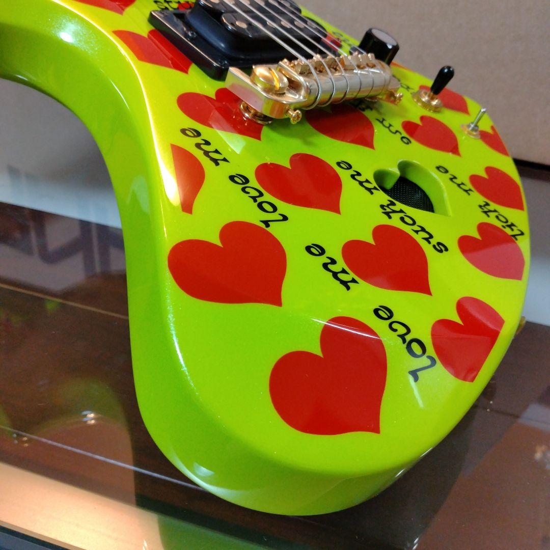 ✨️超希少✨️未使用 hideモデルギター グリーンハートJr. Burny