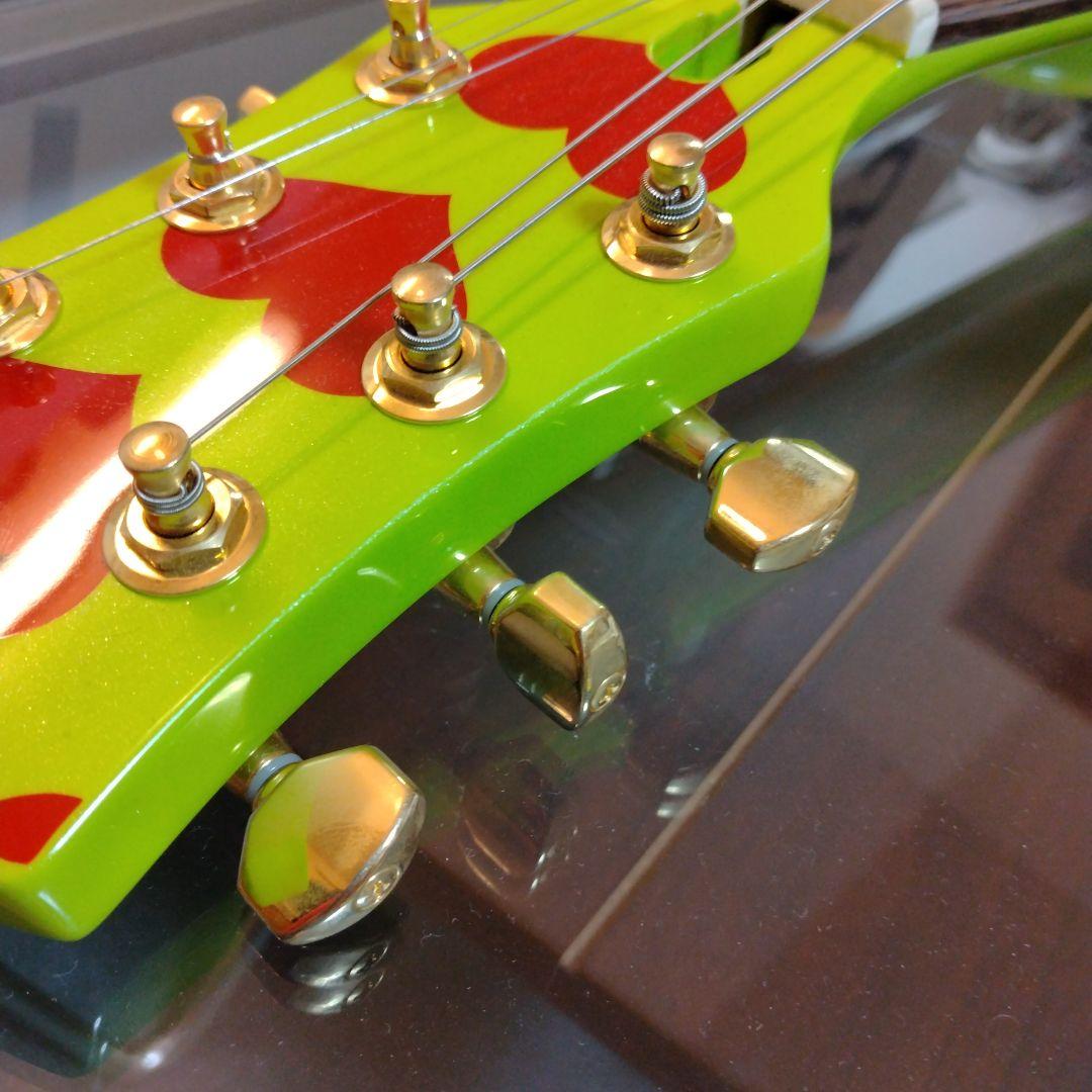 ✨️超希少✨️未使用 hideモデルギター グリーンハートJr. Burny