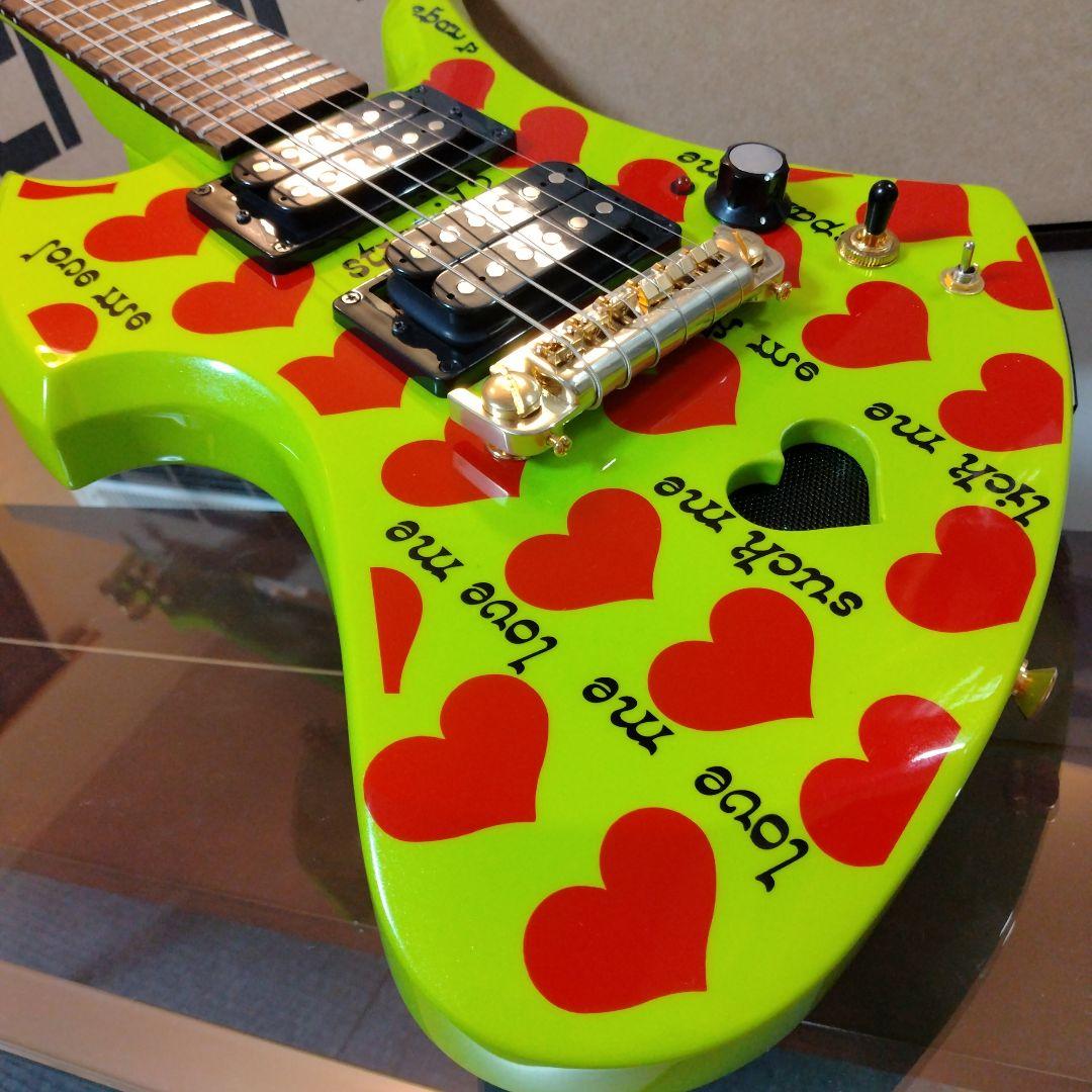 ✨️超希少✨️未使用 hideモデルギター グリーンハートJr. Burny
