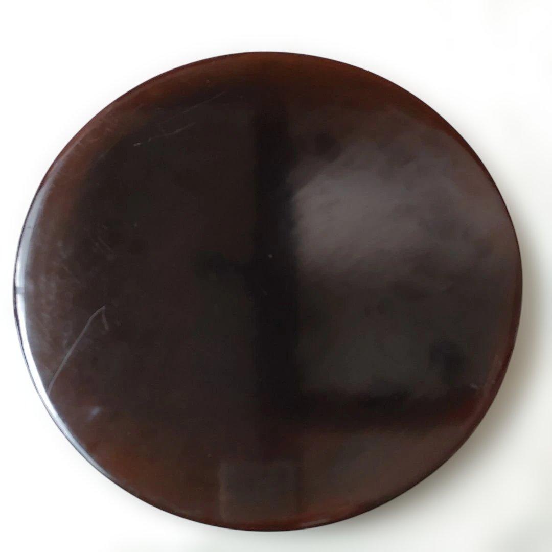 花形盆 真塗 木製 茶道具 約29cm