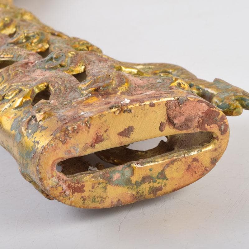 アンティーク 古銅鍍金 アラビアジャンビーヤ 模造刀 C 8749A