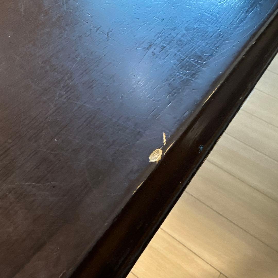 送料込み　キツツキ　飛騨産業　ダークブラウン 長方形ダイニングテーブル