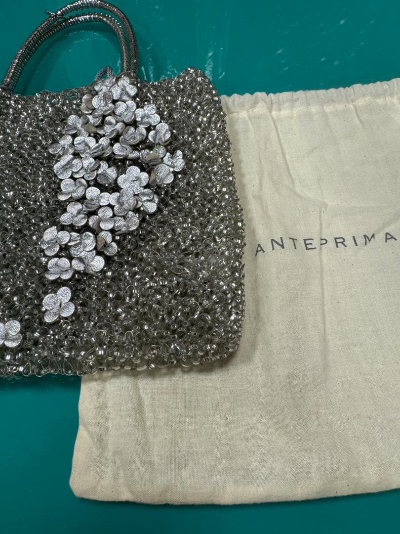 ANTEPRIMAアンテプリマ　ワイヤーバッグ花ビジュー
