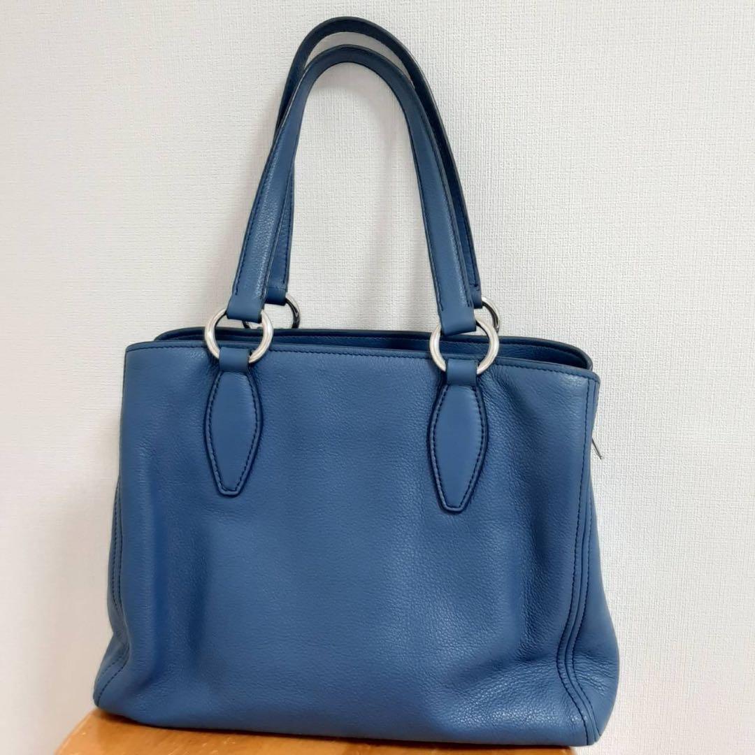 美品】miumiu ミュウミュウ 2WAY バッグ ショルダー ブランド 青