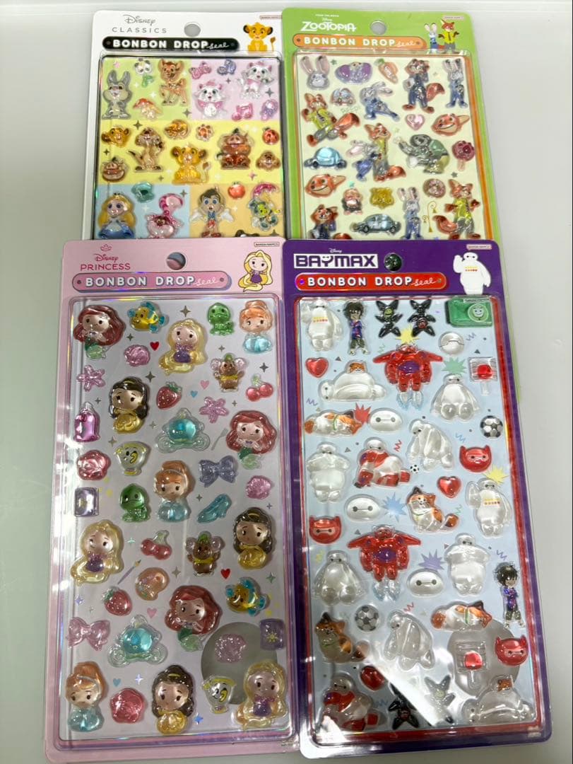 な*み様 ボンボンドロップシールディズニー4枚セット シール帳