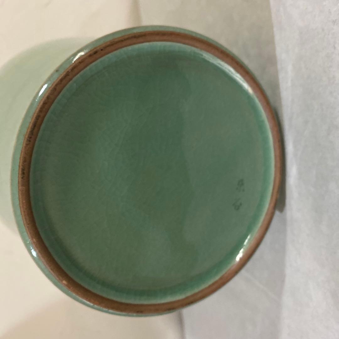 李朝　韓国　青磁　壺　瓶