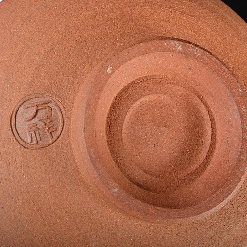 茶道具　京焼　田中万祥造　粉引八つ橋　茶碗　共箱　C　5875