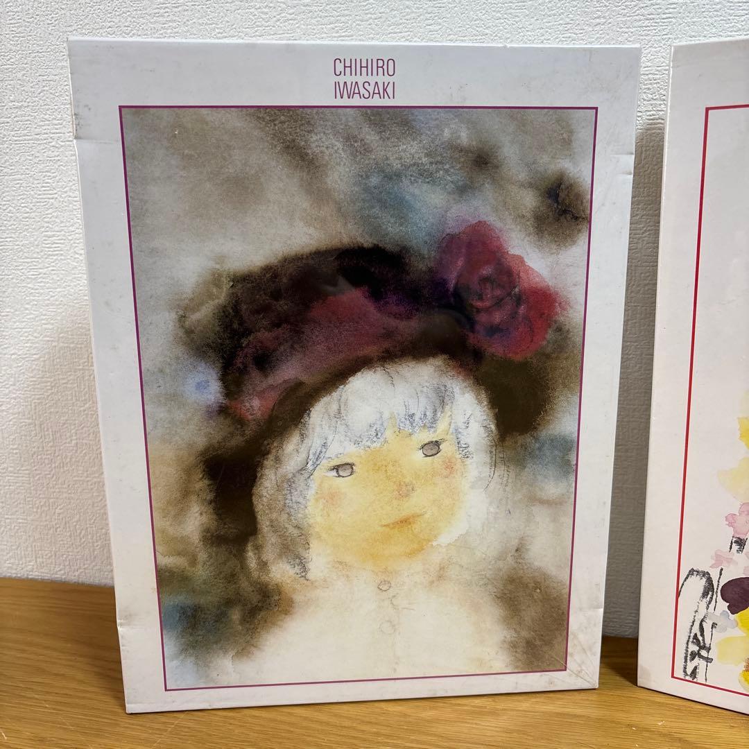 未使用いわさきちひろ ジグソーパズル500ピース はなぐるまバラ飾りの