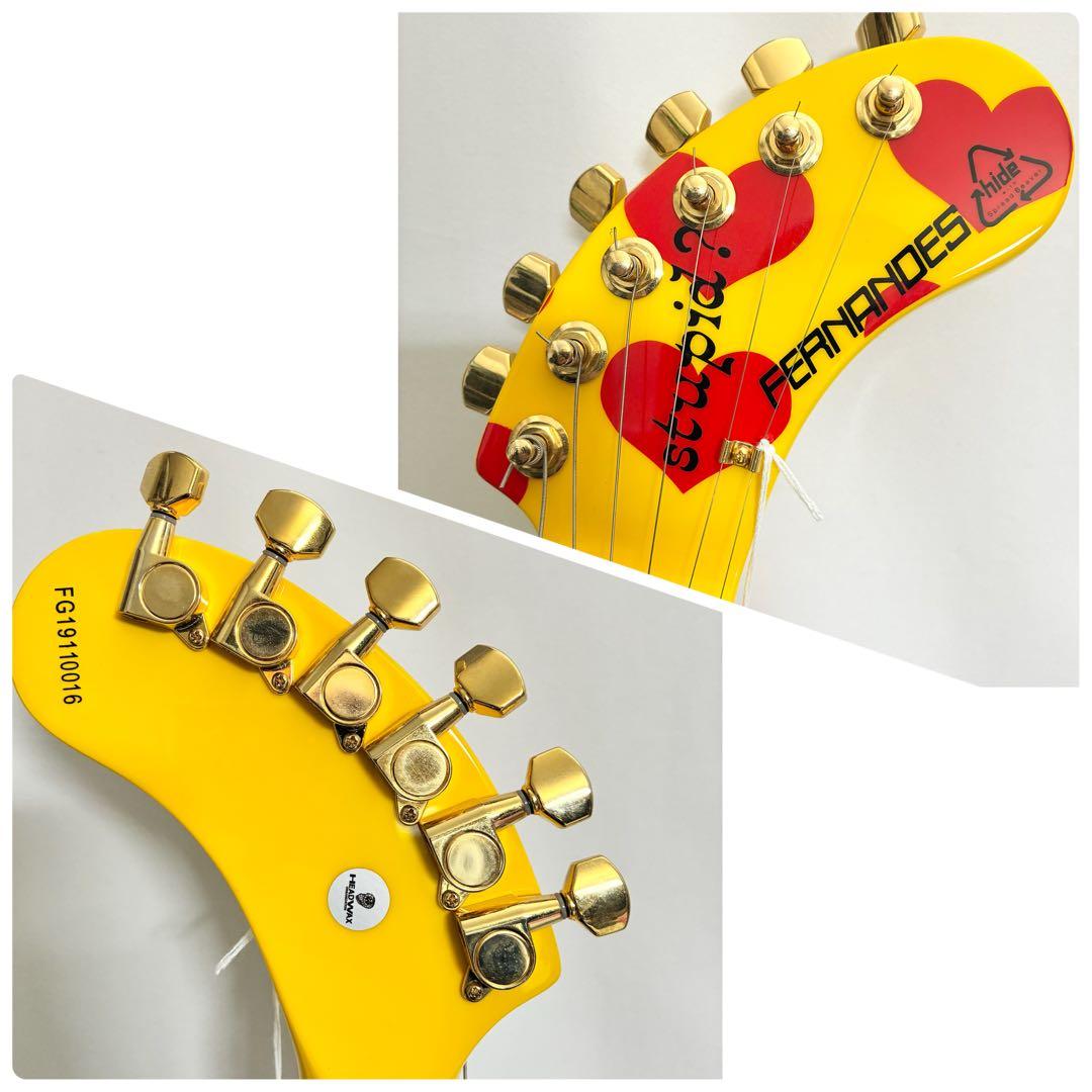 極美品】FERNANDES ZO-3 hide YELLOW HEART - メルカリ