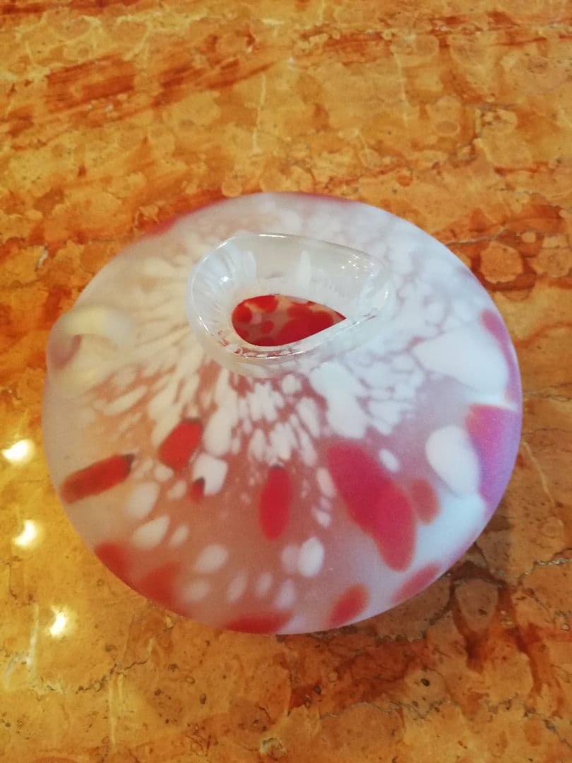 藤田喬平の花瓶共箱共