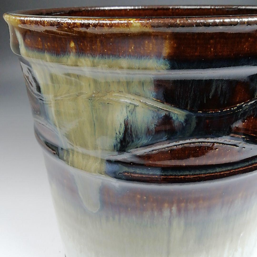 T955 水指 『朝鮮唐津 一重口水指』『加藤春永 造』 共箱 茶道具