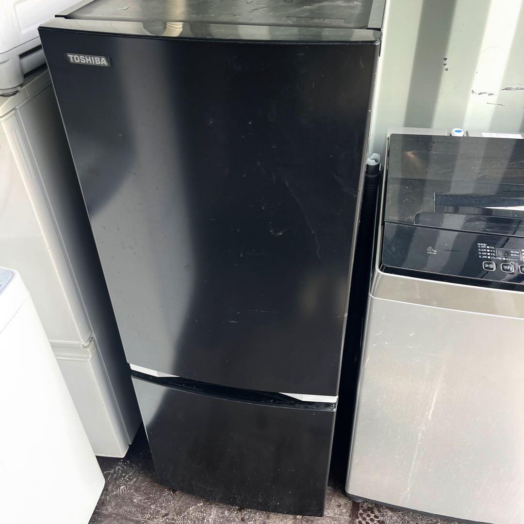 348取付無料！2020年製 ブラック東芝冷蔵庫 アイリスオーヤマ6kg洗濯機