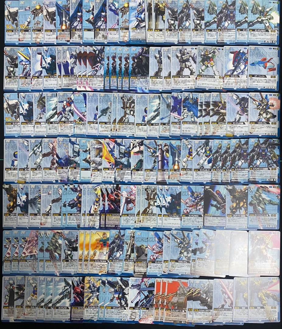 ガンダムウォーカード 青まとめ売り ④約2500枚 急ごしらえなど - メルカリ