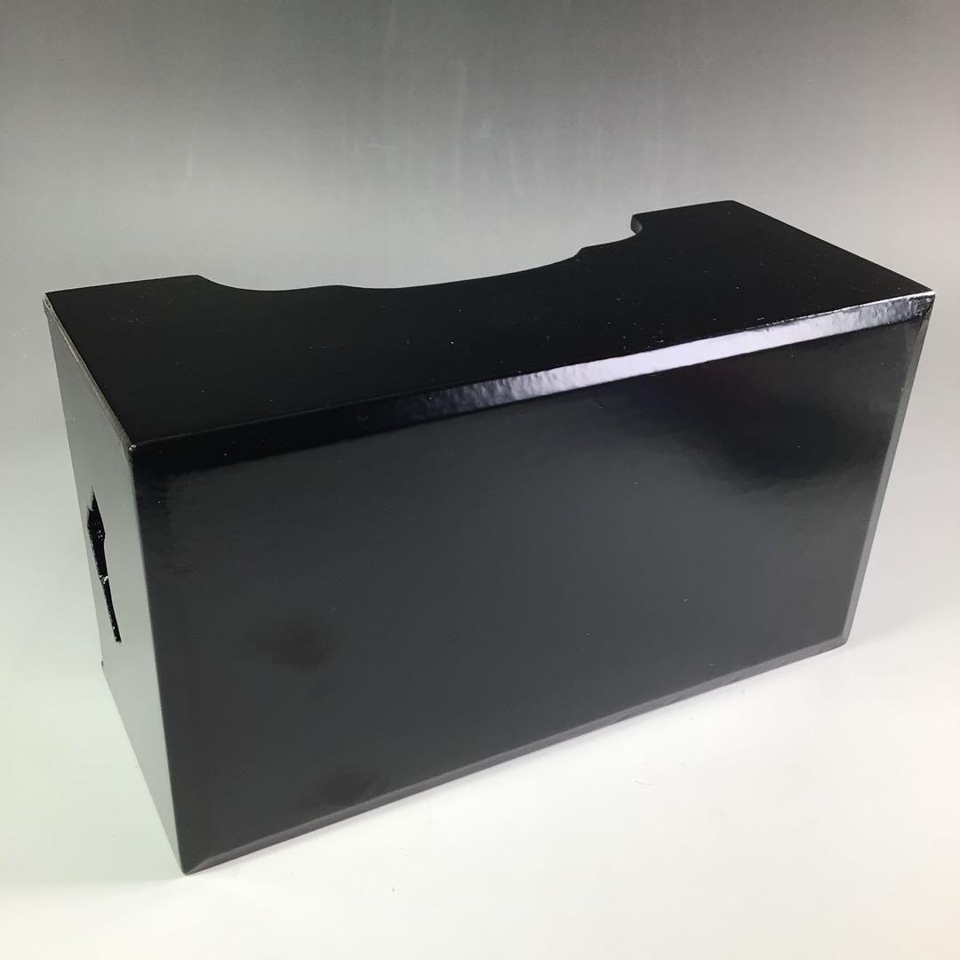 Ｒ２９７　莨盆　『塗師　川瀬表完作』『文箱煙草盆』　共箱　茶道具　喫煙具