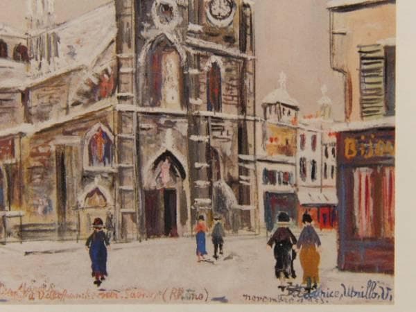 モーリス・ユトリロ、海外版超希少レゾネ、新品額付