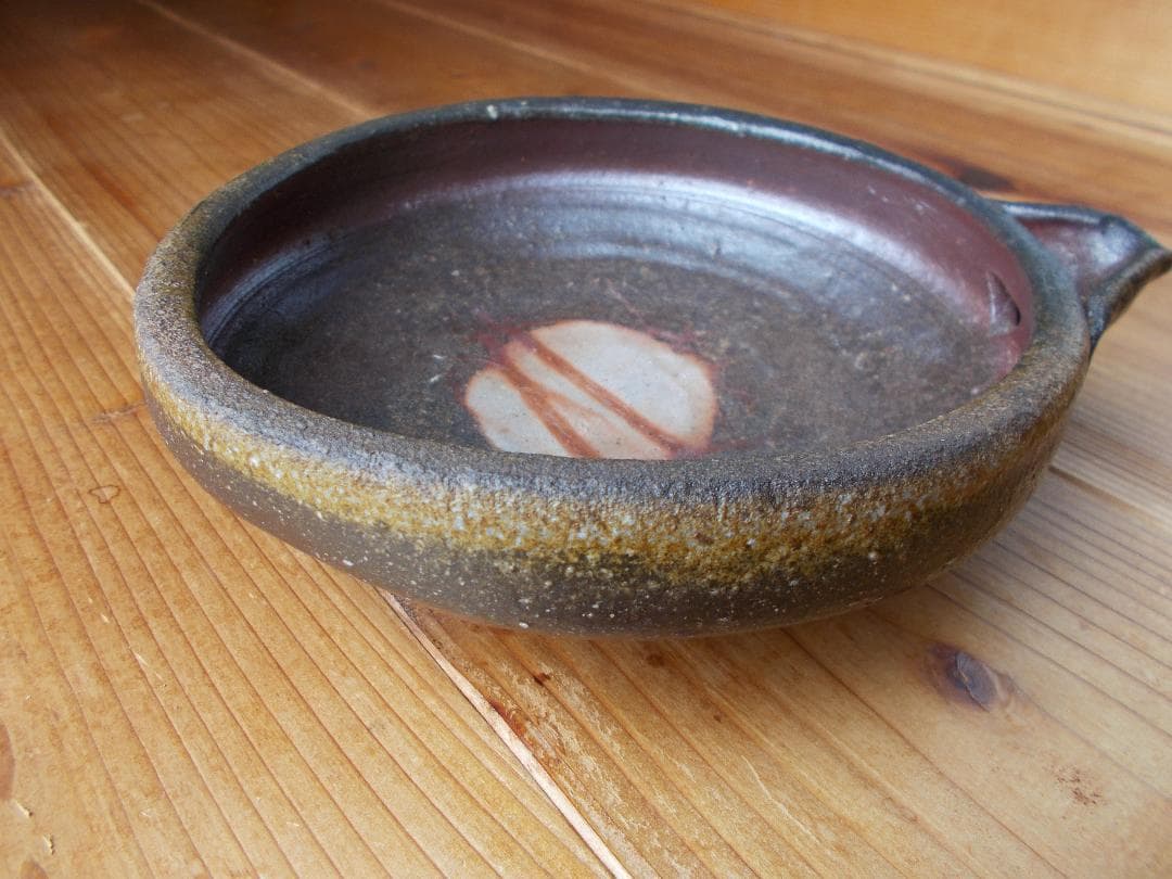 備前焼㉑ 中片口鉢 かせゴマ ボタモチ緋襷 丁斎作 トップ