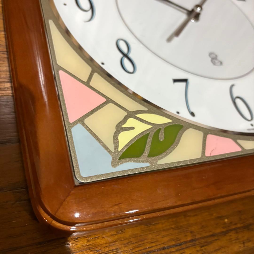 EMUAIR ステンド風　ウォールクロック　壁掛時計　8MG746EJ