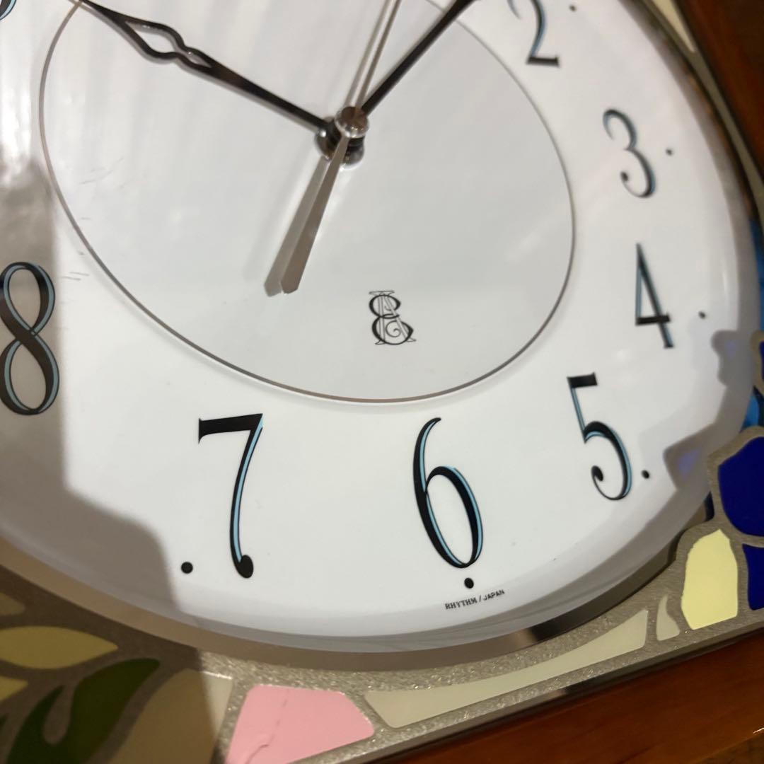 EMUAIR ステンド風　ウォールクロック　壁掛時計　8MG746EJ