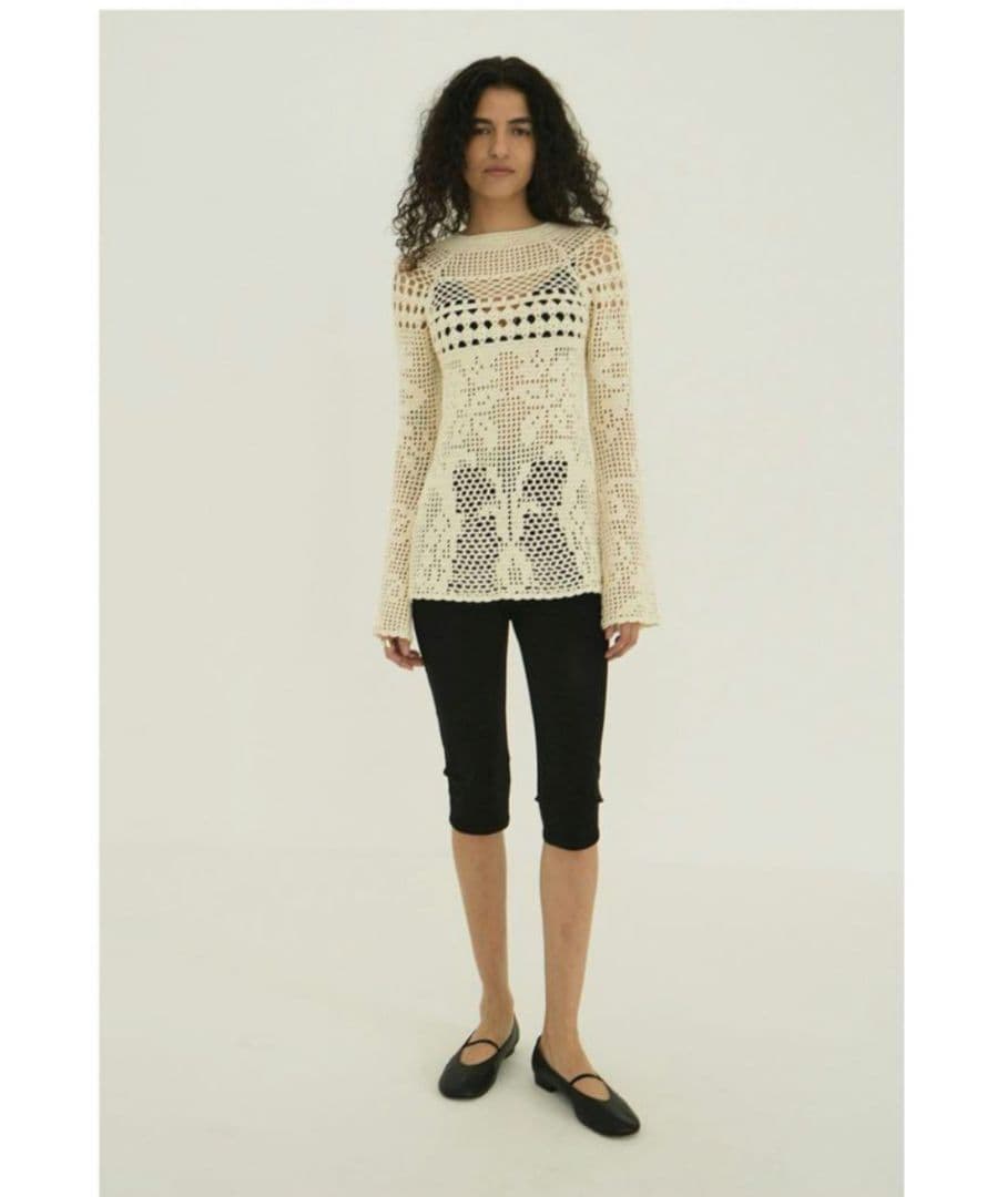 パンツ CLANE CAPRI RIB PANTS