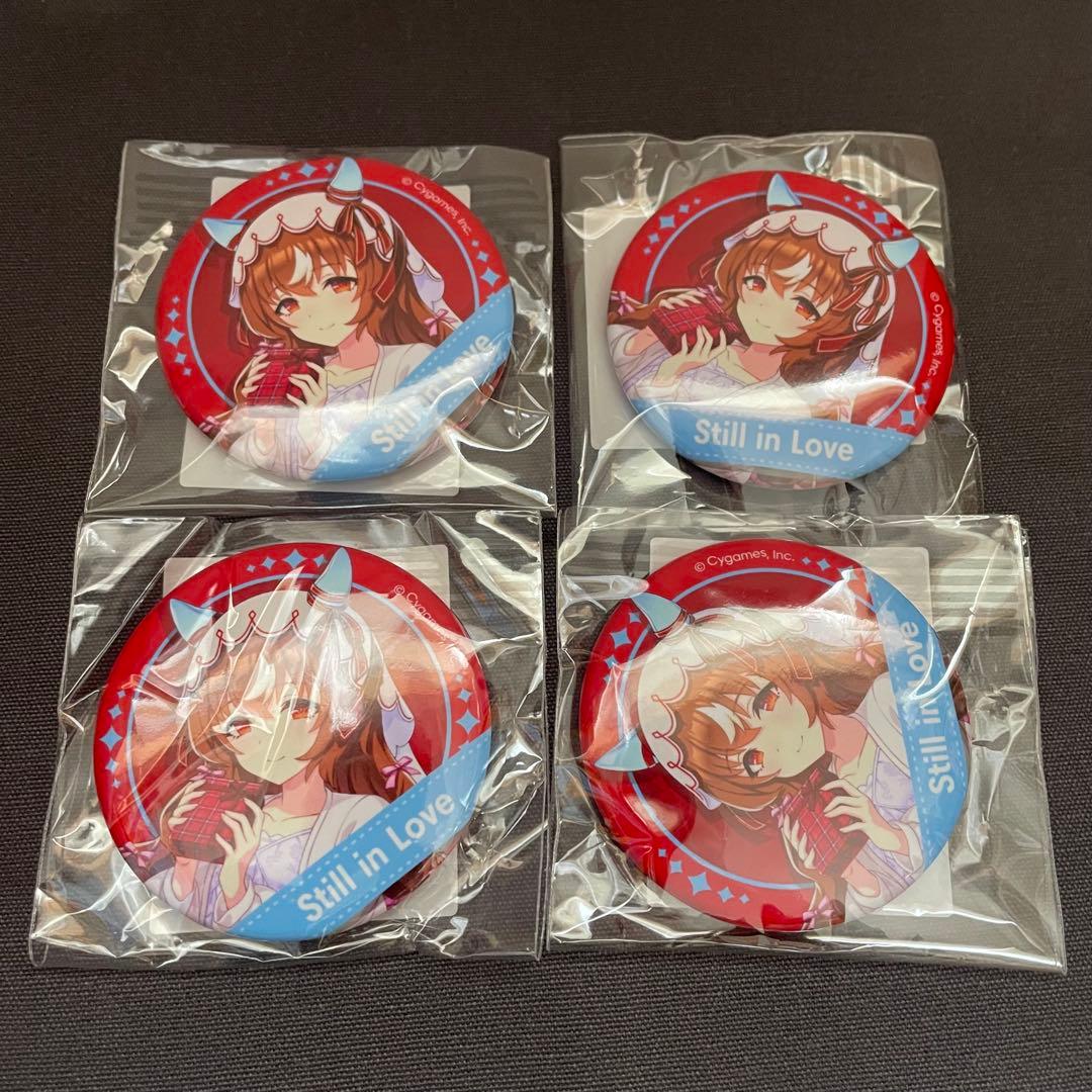 缶バッチ ウマ娘 スティルインラブ ポップアップ 新千歳空港 4点