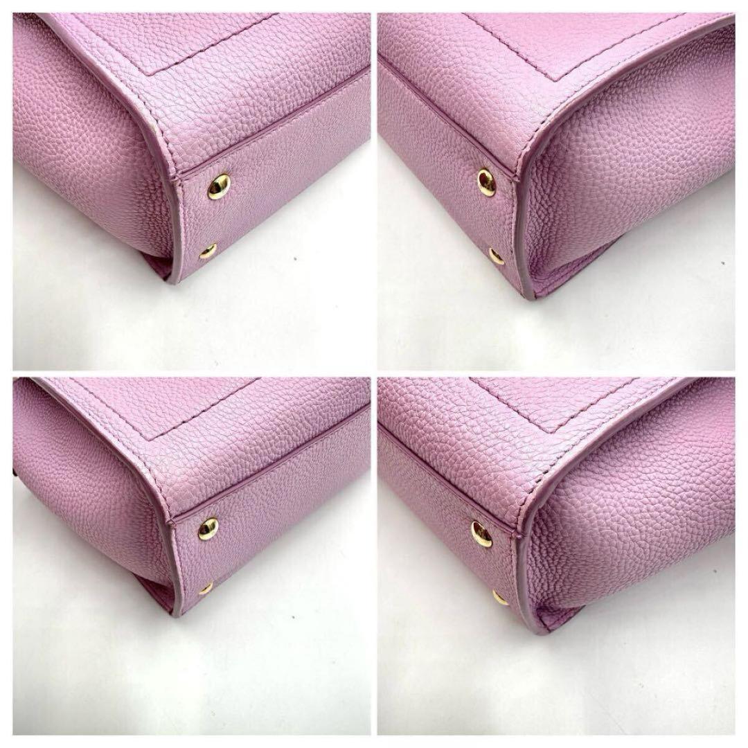 超極美品● フェラガモ 2way ハンドバッグ エイミー ガンチーニ ピンク