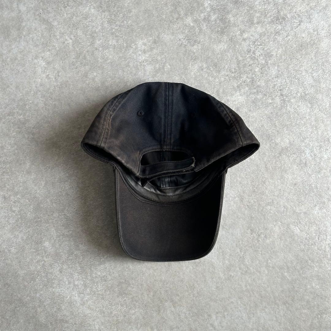 正規品】BALENCIAGA LOGO VISOR キャップ フェード フェード加工_ロゴ