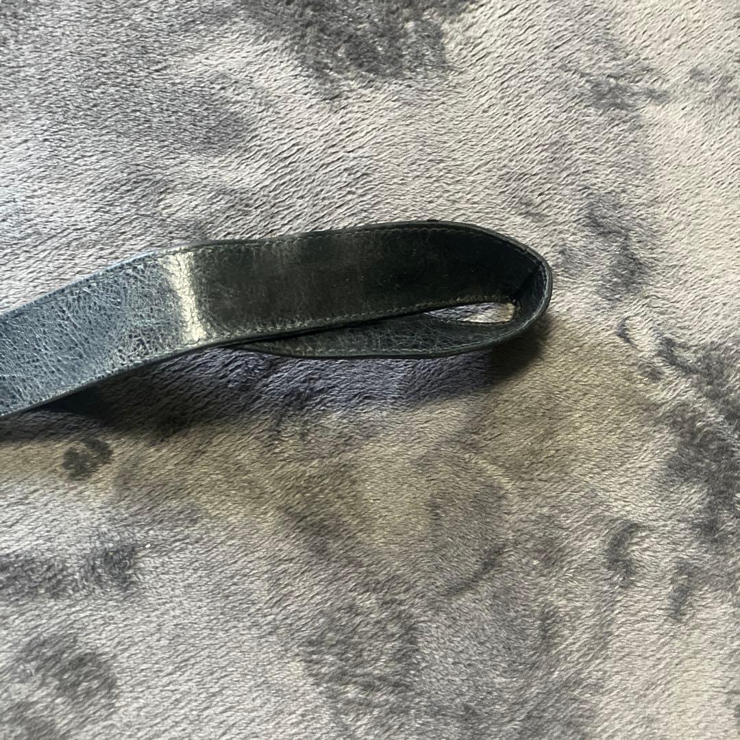 BALENCIAGA バレンシアガ ネックストラップ　ロゴ レザー　0705