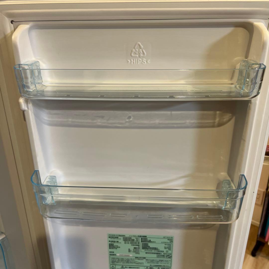 アイリスオーヤマ　162リットル　冷蔵庫 4段棚 透明引き出し