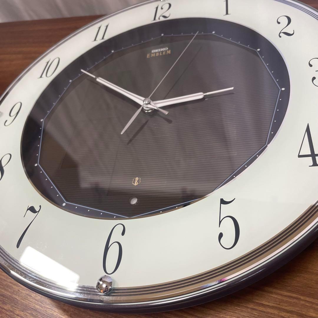SEIKO エンブレム 水晶時計 HS527K 34.5cm 動作確認済