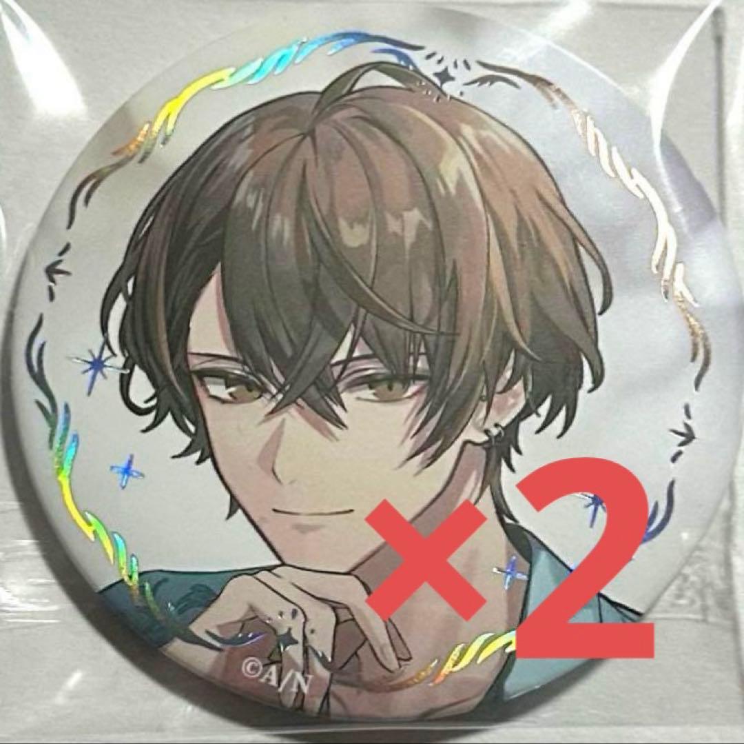 ART OF NIJISANJIランダムマット箔押し缶バッジ加賀美ハヤト 加賀美