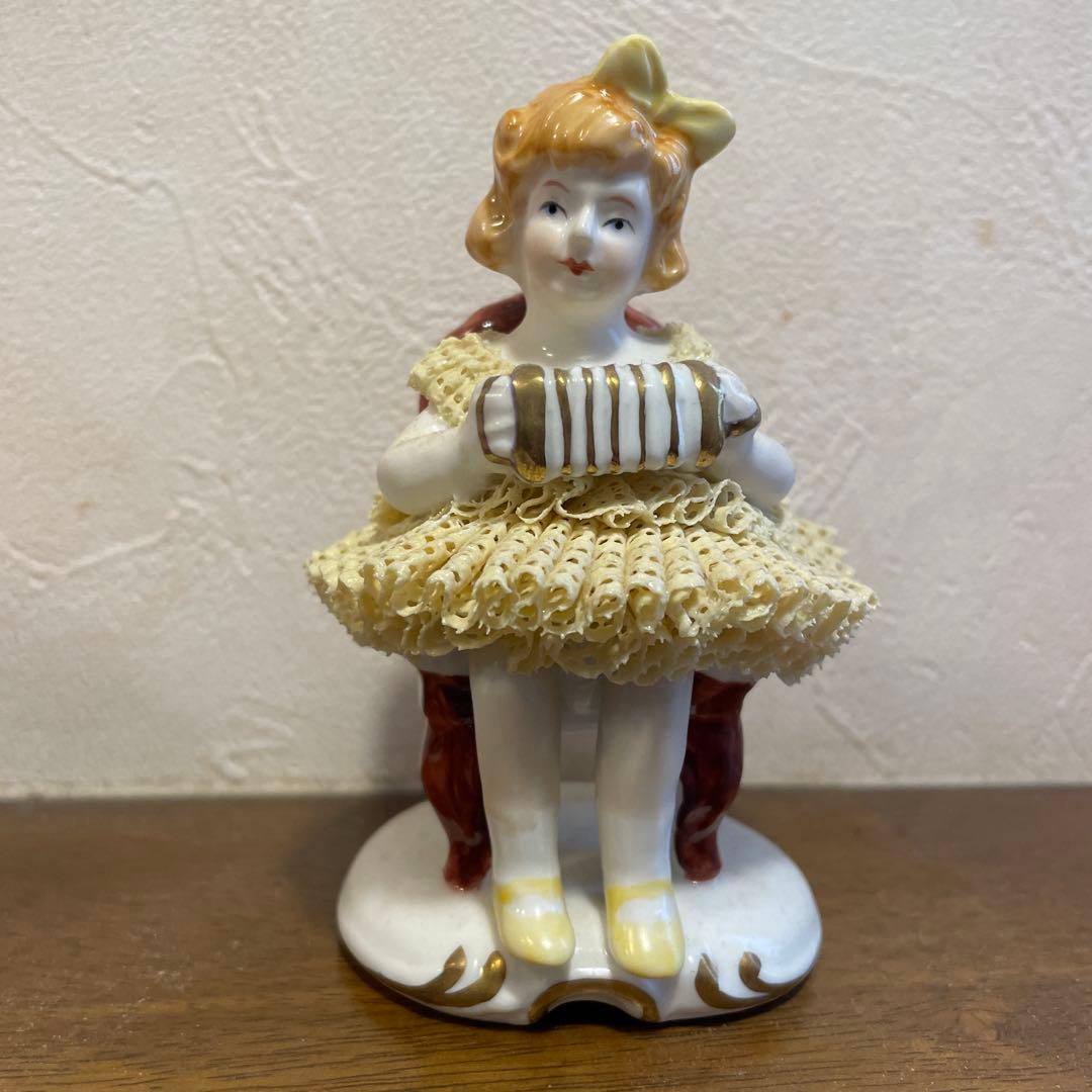 ドイツ老舗 ライヒェンバッハ レースドール 陶器 3体セット - メルカリ